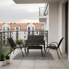 MI Záhradná kaviarenská súprava nábytku RIVET KD