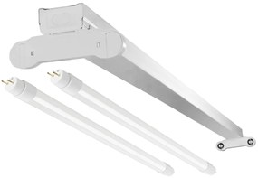 BERGE LED svietidlo so žiarivkami 2x60cm - 18W - 1800lm - neutrálna biela - sada