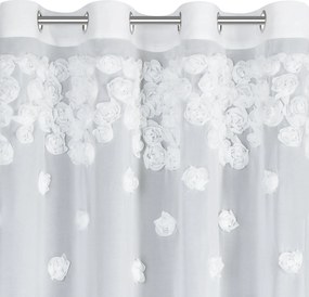 ZÁCLONA NA KRÚŽKOCH DIANA3 350X250 CM BIELA