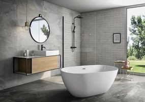 Aqualine Aqualine, DOURO voľne stojaca vaňa 150x80 cm, biela, E1850