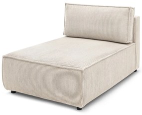 Krémovobiely menčestrový modul pohovky (variabilný) Nihad modular – Bobochic Paris