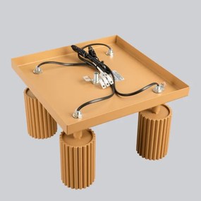 Sollux SL.1564 - Bodové svietidlo KARBON 4xGU10/10W/230V zlatá