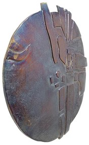 Kala Antique nástenná dekorácia antracitová Ø45 cm