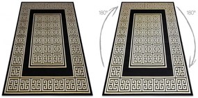 Koberec GLOSS 6776 86 Styl, greek - čierny, zlatý