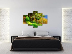 Obraz chodníky pozdĺž vody (150x105 cm)