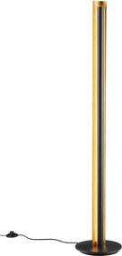 Čierna LED stojacia lampa so stmievačom (výška 142,5 cm) Texel – Trio