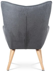 Kreslo s podnožkou GREY2, šedá
