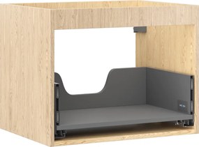 Mexen Box-A, závesná skrinka 60 cm, 1 zásuvka, dub, 91AX0-0600-470-1-81
