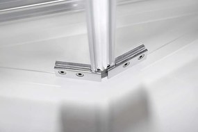 Polysan, LUCIS LINE skladacie sprchové dvere 900mm, číre sklo, DL2815