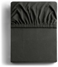 Tmavosivá napínacia plachta jersey 180x200 cm Amber – Restilo