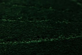 Kúpeľňový koberček Shell fľaškovo zelený