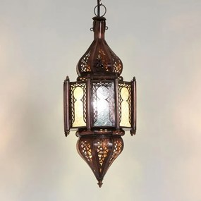 Orientálna závesná lampa Haniya malá - biela