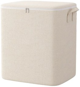 eCarla Úložný box – úložný organizér na zips POKER, 150L, 50x50x60cm, béžový