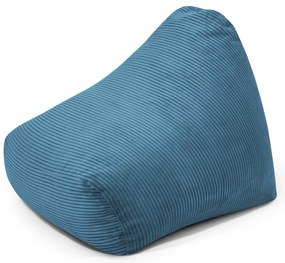 Modrý menčestrový detský sedací vak Snug 80 – SLOWDOWN