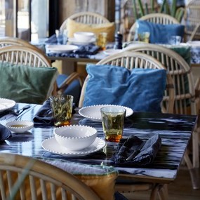 Biela kameninová miska Costa Nova Pearl, ⌀ 16 cm