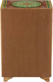 Drevená farebná komoda Mumbai mango wood - 43*29*65 cm