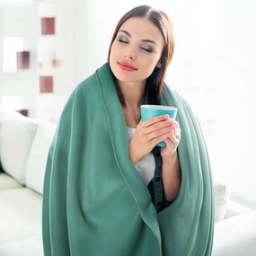 Fleecová deka POLAR 150x200 cm mátová