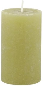 Machová široká sviečka Macon Rustic moss - Ø 6*10cm/ 30h