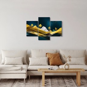 Obraz - Jeleň v krajine (90x60 cm)