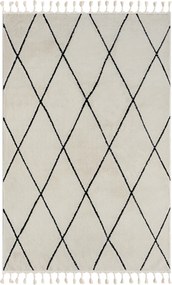 My Flair, Kusový koberec Moroccan Fantasy weiß, 100x200, čiernobiela, obývacia izba