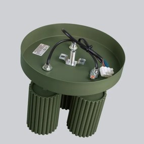 Sollux SL.1620 - Bodové svietidlo KARBON 3xGU10/10W/230V zelená