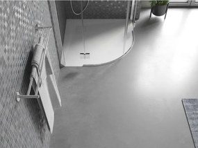 Mexen Bert polkruhový sprchový kút SMC 90 x 90 cm, biely - 4KR109090