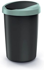 Odpadkový kôš COMPACTO 40 L čierny/zelený