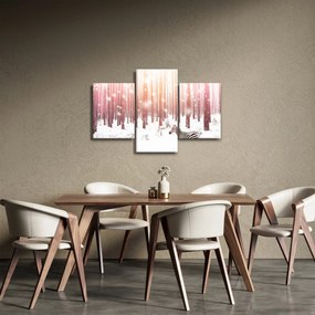 Obraz - Zebra v zasneženom lese (90x60 cm)