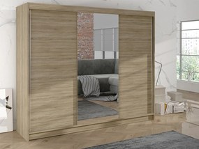 Šatníkova skriňa Geneva I, Farby: čierny / dub artisan
