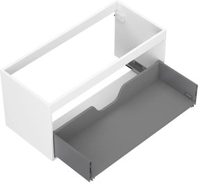 Mexen Box-A, závesná skrinka 100 cm, 1 zásuvka, biela matná, 91AX0-1000-470-1-01