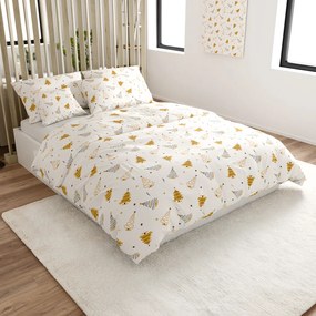 Bavlnené obliečky FROST & GOLD biele Rozmer obliečky: 70 x 90 cm | 140 x 200 cm