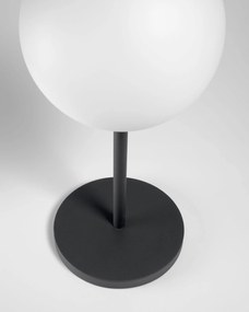 Nabíjacia stolná lampa mimoza 64 cm čierna MUZZA