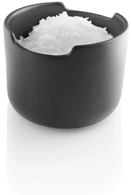 Eva Solo Kameninová dóza na soľ Black / Oak 400 ml