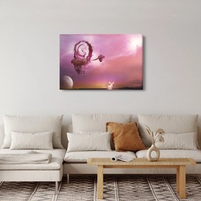 Obraz - Víla na plávajúcom ostrove (90x60 cm)