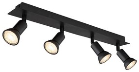 Globo 57998-4 - Bodové svietidlo DREW 4xGU10/35W/230V čierna