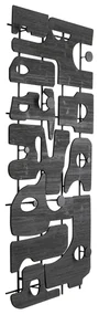 Art Shapes nástenný vešiak čierny 89x200 cm