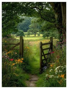 Obraz 60x80 cm Garden Gate – Styler
