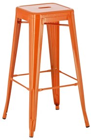 Kovová barová stolička Josh - Oranžová