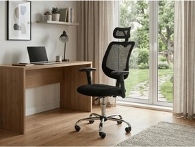Čierne kancelárske kreslo FLEXISEAT Q-118RC