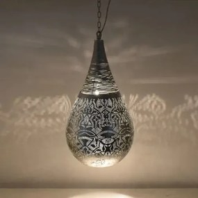 Závesná turkish lamp orient metal Silver WIRE DROP Ø26*56*180
