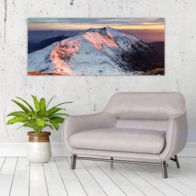 Obraz - Zimná horská panoráma II. (120x50 cm)