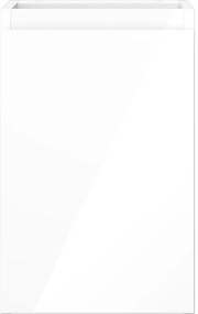 Mexen Orio, kúpeľňová skrinka 30 cm, 1 dvierka, biela lesklá, 91A11-03047-1-BF00