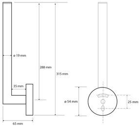 Sapho XR707 X-Round držiak toaletného papiera, rezervný na 2 role, chróm