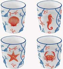 Porcelánové šálky na kávu Cote De Mer, 4 ks