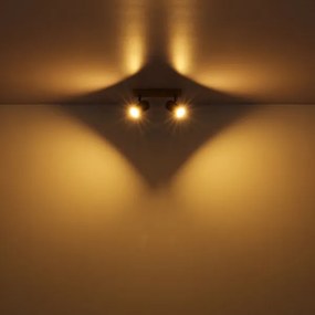 Globo 57911-2G - Bodové svietidlo ROBBY 2xGU10/35W/230V šedá/hnedá