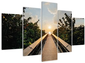 Obraz - cesta k slnku (150x105 cm)