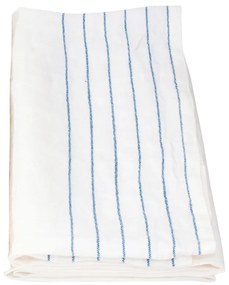 Ľanový uterák Kaste, bielo-modrý, Rozmery  95x180 cm