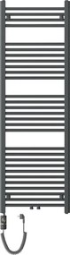Mexen Mars, elektrické vykurovacie teleso 1500 x 500 mm, 600 W, antracitová, W110-1500-500-2600-66