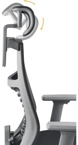 Yenkee - Kancelárska stolička čierna/šedá