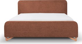 Posteľ Flamingo 180x200 cm, tehlová štruktúrovaná tkanina